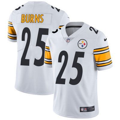 Men Pittsburgh Steelers #25 Artie Burns Nike White Vapor Limited NFL Jersey